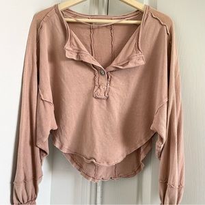 We The Free Long Sleeve Poncho Small